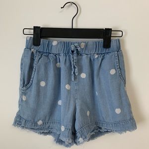 GB Girls Blue w/ White Polka Dot Shorts